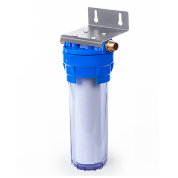 Фильтр магистральный Гейзер 1П 1/2 прозрачный с металлической скобой - Фильтры для воды - Магистральные фильтры - Магазин электроприборов Точка Фокуса